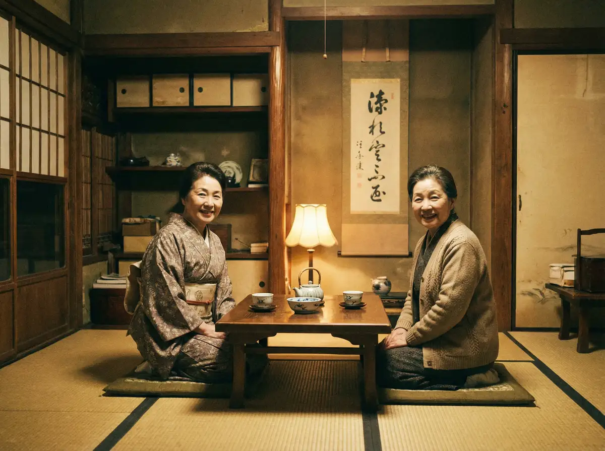 两位优雅的 《马丹妮》- 马丹妮视频高清播放~热点黑料马丹妮 在日式茶室中品茶交谈